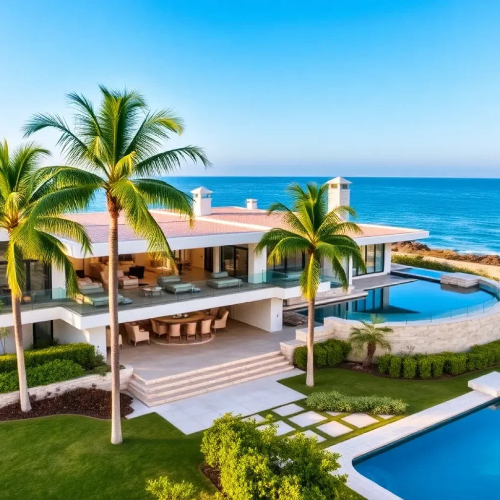 A stunning luxury home in Orange County with ocean views.