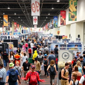 Comic convention scene at WonderCon Anaheim 2026